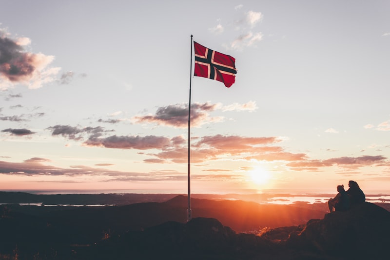 Northern lights over Icelandic landscape