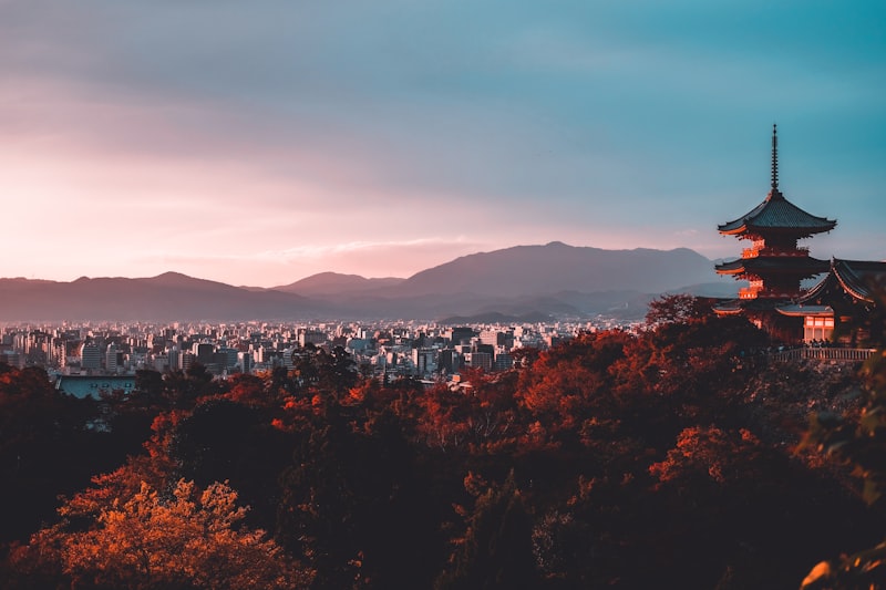 Traditional architecture and streets in Japan